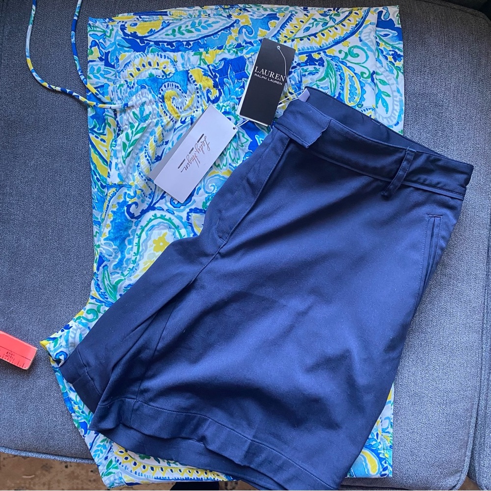2 items Lauren Ralph Lauren Paisley Crepe de  Pants $ Lady Hagen shorts